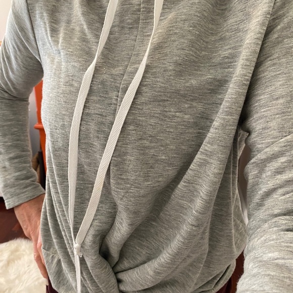 Drew grey twist front hoodie - Picture 10 of 10